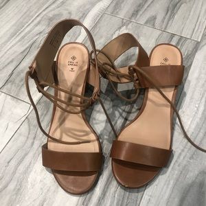 Brown Wedge Sandals